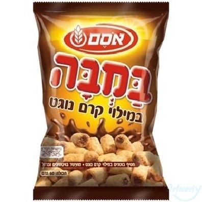 במבה במילוי קרם נוגט 60 גרם )40(