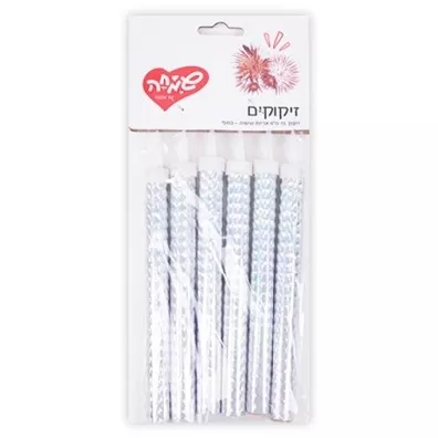 זיקוק 15 ס"מ 6 יחידות כסף