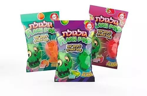 ממתק גולגולת פלאש פופ+פנס )18(