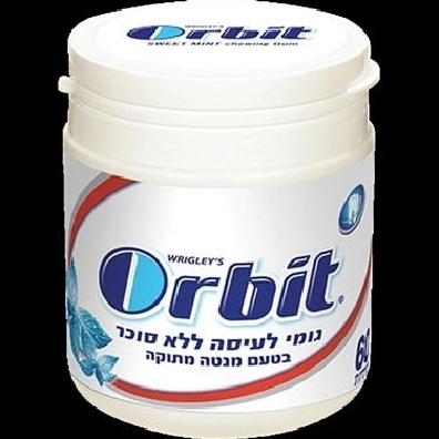 אורביט בקופסא 60 יחידות לבן