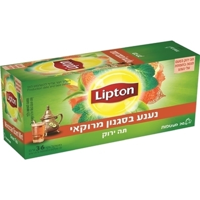 ליפטון תה ירוק נענע מרוקאי 36 גר' )6(